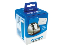[S0722400] ETIQUETA ADHESIVA DYMO 99012 -TAMAÑO 89X36 MM PARA IMPRESORA 400 260 ETIQUETAS USO DIRECCIONES PAPEL C/2