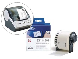 [DK44205] ETIQUETA BROTHER DK44205 CINTA PAPEL CONTINUO ADHESIVA REMOVIBLE BLANCA 62X30,48 MT