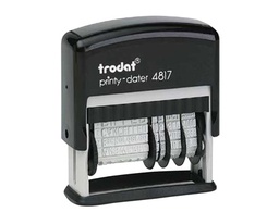 [4817] FORMULARIO TRODAT CON FECHADOR 12 TEXTOS ENTINTAJE AUTOMATICO 4 MM