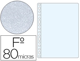 [46134] FUNDA MULTITALADRO ESSELTE FOLIO POLIPROPILENO 80 MC 16 TALADROS PIEL DE NARANJA CAJA DE 100 UNIDADES