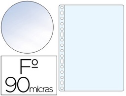 [1399] FUNDA MULTITALADRO SARO FOLIO 90 MC PVC CRISTAL CAJA DE 100 UNIDADES