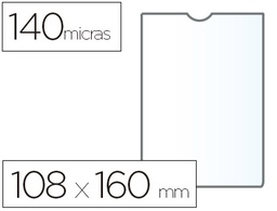[46007] FUNDA PORTADOCUMENTO ESSELTE PLASTICO TRANSPARENTE 140 MICRAS TAMAÑO 108X160 MM
