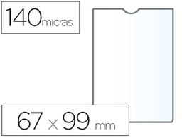 [46002] FUNDA PORTADOCUMENTO ESSELTE PLASTICO TRANSPARENTE 140 MICRAS TAMAÑO 67X99 MM