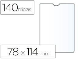 [46003] FUNDA PORTADOCUMENTO ESSELTE PLASTICO TRANSPARENTE 140 MICRAS TAMAÑO 78X114 MM