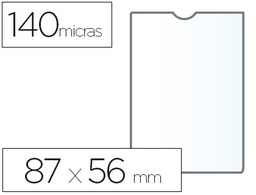 [46001] FUNDA PORTADOCUMENTO ESSELTE PLASTICO TRANSPARENTE 140 MICRAS TAMAÑO 87X56 MM