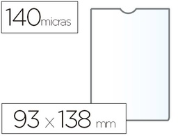 [46006] FUNDA PORTADOCUMENTO ESSELTE PLASTICO TRANSPARENTE Q40 MICRAS TAMAÑO 93X138 MM
