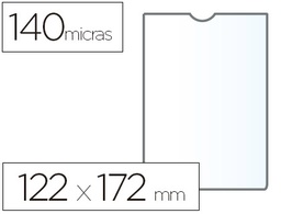 [46008] FUNDA PORTADOCUMENTO ESSELTE TRANSPARENTE PLASTICO 140 MICRAS TAMAÑO 122X172 MM