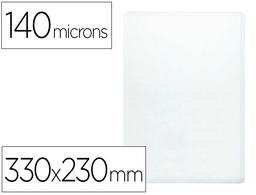 [KF15081] FUNDA PORTADOCUMENTO Q-CONNECT FOLIO 140 MICRAS PVC TRANSPARENTE 230X330MM