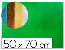 [GE92] GOMA EVA LIDERPAPEL 50X70 CM ESPESOR 2 MM METALIZADA VERDE