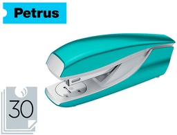 [624329] GRAPADORA PETRUS MOD 635 PETRUS WOW TURQUESA METALIZADA CAPACIDAD 30 HOJAS