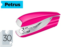 [623592] GRAPADORA PETRUS MOD 635 WOW FUCSIA METALIZADA CAPACIDAD 30 HOJAS