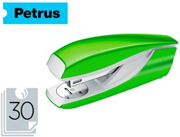 [623595] GRAPADORA PETRUS MOD 635 WOW VERDE METALIZADA CAPACIDAD 30 HOJAS