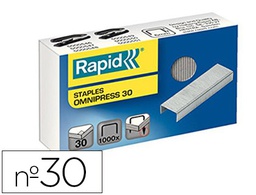[5000559] GRAPAS RAPID OMNIPRESS 30 GALVANIZADAS CAJA DE 1000 UNIDADES