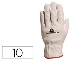 [FBN4910] GUANTES DELTAPLUS PIEL VACUNO ESPECIAL PARA TODO TIPO DE TRABAJOS EL MAS VENDIDO DEL MERCADO TALLA 10