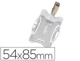 [811819] IDENTIFICADOR CON PINZA GIRATORIA DURABLE USO VERTICAL/HORIZONTAL 54X85 MM