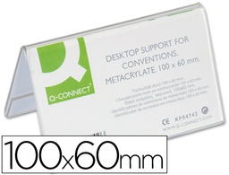 [KF04742] IDENTIFICADOR SOBREMESA Q-CONNECT METACRILATO 100X60 MM REF.5729