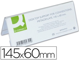 [KF04741] IDENTIFICADOR SOBREMESA Q-CONNECT METACRILATO 145X60 MM REF.5728