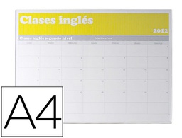 [6156A CS TP] IDENTIFICADOR MURAL ARCHIVO 2000 PORTANOMBRE CON ADHESIVO TRASERO EN POLIESTIRENO TRANSPARENTE DIN A4