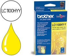 [LC1100HYY] INK-JET BROTHER LC-1100Y AMARILLO ALTA CAPACIDAD 750 PAG