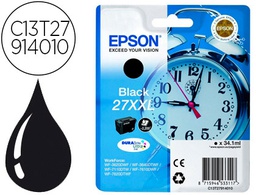 [C13T27914012] INK-JET EPSON 27XXL WF3620 / 3640 / 7110 / 7610 / 7620 NEGRO 2.200 PAG