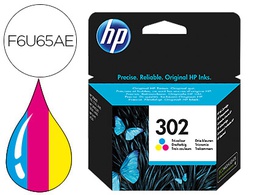 [F6U65AE] INK-JET HP 302 DESKJET 1110 / 2130 / 3630 OFFICEJET 3830 / 4650 ENVY 4520 TRICOLOR 165 PAG
