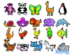 [16019] JUEGO ANDREUTOYS ANIMALITOS MAGNETICOS 8 CM CAJA DE 20 UNIDADES SURTIDAS 20,6X19X4,5 CM