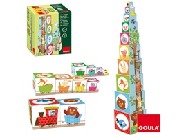 [55219] JUEGO DISET DIDACTICOS CUBOS APILABLES FIGURAS DEL BOSQUE