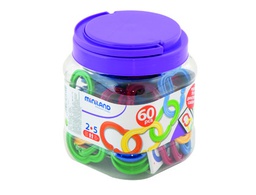[31711] JUEGO MINILAND CADENA PLASTICO SERIACION Y CLASIFICACION 60 UNIDADES