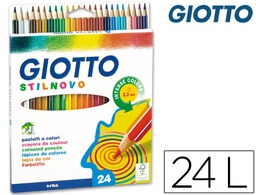 [F256600] LAPICES DE COLORES GIOTTO STILNOVO 24 COLORES UNIDAD