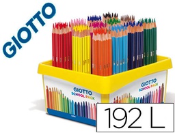 [F523400] LAPICES DE COLORES GIOTTO STILNOVO SCHOOL PACK DE 192 UNIDADES 12 COLORES X 16 UNIDADES