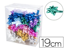 [853099] LAZO FANTASIA LIDERPAPEL 19 MM CAJA DE 50 UNIDADES COLORES SURTIDOS
