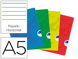 [100108168] LIBRETA ESCOLAR OXFORD OPENFLEX TAPA FLEXIBLE OPTIK PAPER 48 HOJAS DIN A5 RAYADO HORIZONTAL COLORES SURTIDOS