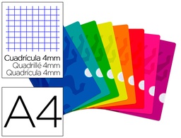 [400026393] LIBRETA ESCOLAR OXFORD TAPA FLEXIBLE OPTIK PAPER OPENFLEX 48 HOJAS 90 GR DIN A4 CUADRO 4 MM COLORES SURTIDOS