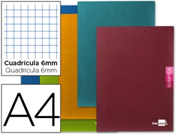 [LA07] LIBRETA LIDERPAPEL SCRIPTUS A4 48 HOJAS 90G/M2 CUADRO 6MM CON MARGEN