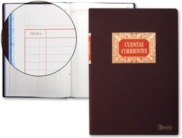 [4022] LIBRO MIQUELRIUS FOLIO 100 HOJAS CUENTAS CORRIENTES DEBE HABER Y SALDO