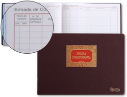 [5042] LIBRO MIQUELRIUS N.42 FOLIO APAISADO 100 HOJAS ENTRADA DE CORRESPONDENCIA