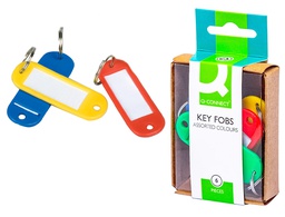 [KF02036] LLAVERO PORTAETIQUETAS Q-CONNECT CAJA DE 6 UNIDADES COLORES SURTIDOS