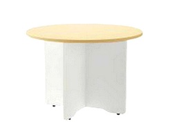 [3006AW04V24] MESA DE REUNION ROCADA MEETING 3006AW04 ESTRUCTURA MADERA BLANCO EN ASPAS TABLERO MADERA HAYA 120 CM
