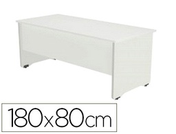 [2003AW04V24] MESA OFICINA ROCADA SERIE WORK 180X80 CM ACABADO AW04 BLANCO/BLANCO