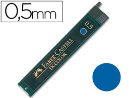 [128544] MINAS FABER DE COLORES 9085 0,5 MM AZUL -ESTUCHE DE 12 MINAS