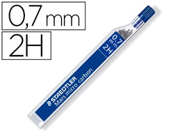 [250 07-2H] MINAS STAEDTLER MARS MICRO GRAFITO 0,7 MM 2H TUBO CON 12 UNIDADES