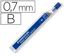 [250 07-B] MINAS STAEDTLER MARS MICRO GRAFITO 0,7 MM B TUBO CON 12 UNIDADES