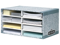 [08750EU] MODULO CLASIFICADOR CARTON FELLOWES CON 8 COMPARTIMENTOS 490X310X260MM