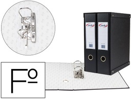 [924201] MODULO PARDO 2 ARCHIVADORES DE PALANCA FOLIO 2 ANILLAS DE 70 MM NEGRO 350X180X300 MM