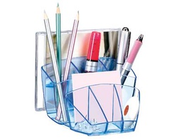 [1005800741] ORGANIZADOR SOBREMESA CEP CONFOR ICE BLUE PLASTICO TRANSPARENTE CELESTE