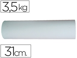 [31 CM] PAPEL BLANCO BOBINA ANCHO 31 CM LONGITUD 250 MT GRAMAJE 50 GR PESO 3,5 KG