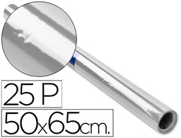 [12508] PAPEL CELOFAN ROLLO TREPADO INCOLORO 25 HOJAS DE 50X65 CM