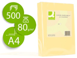 [KF01092] PAPEL COLOR Q-CONNECT DIN A4 80GR CHAMPAGNE PAQUETE DE 500 HOJAS