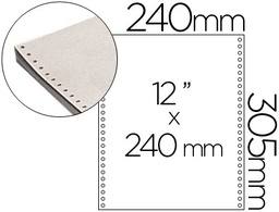[RZ01] PAPEL CONTINUO 240X12 BLANCO CAJA DE 2500 HOJAS