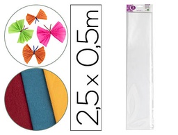 [CP01] PAPEL CRESPON LIDERPAPEL 50 CM X 2.5M 34G/M2 BLANCO